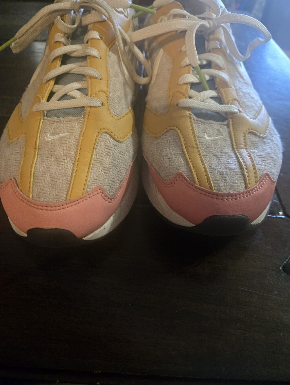 Nike Women's Multicolor Sneakers - White, Yellow, Pink, Green - Picture 4 of 14
